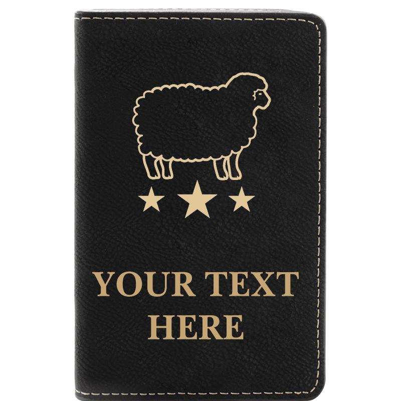 LEATHER WINE SET BLACK 2 PC