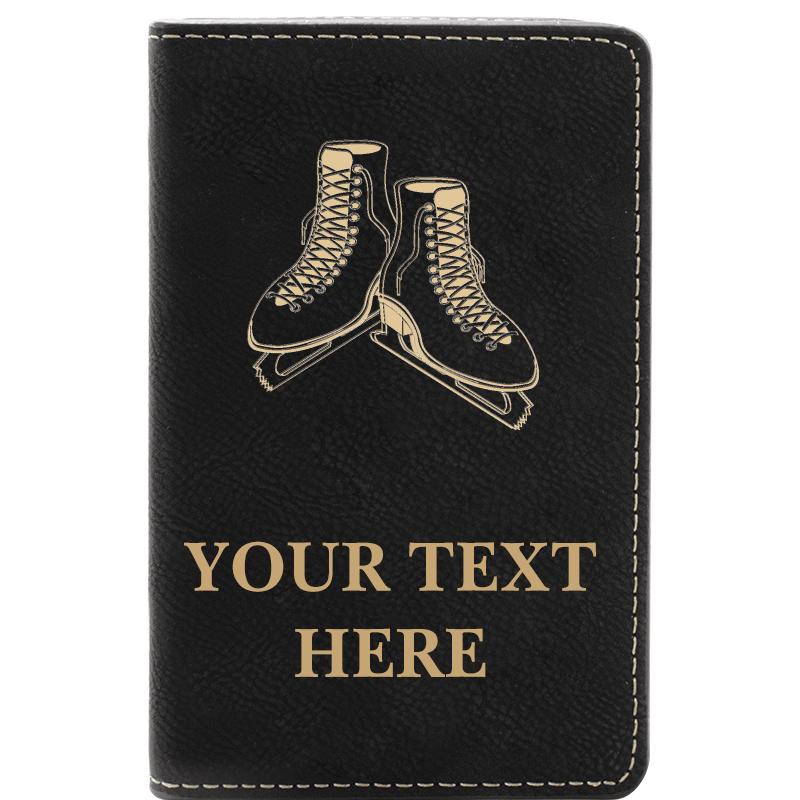 LEATHER WINE SET BLACK 2 PC