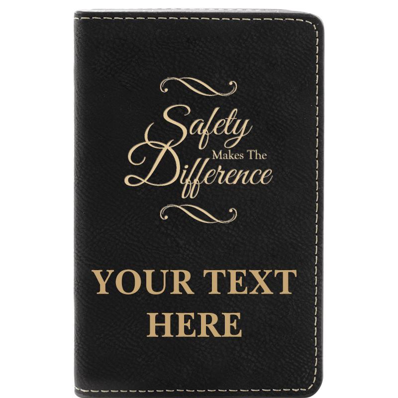 LEATHER WINE SET BLACK 2 PC