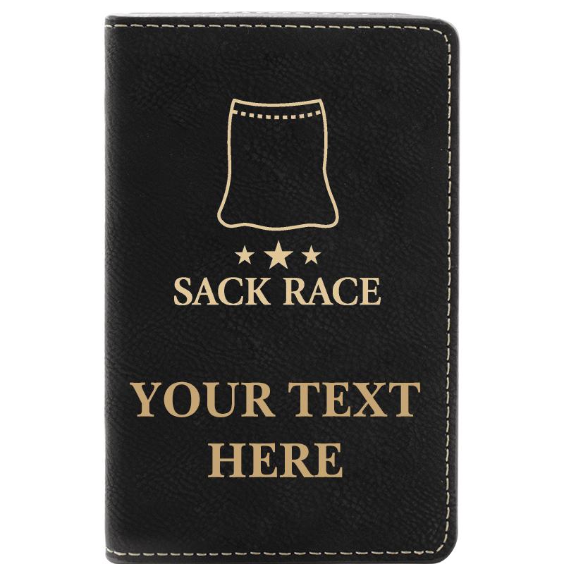 LEATHER WINE SET BLACK 2 PC