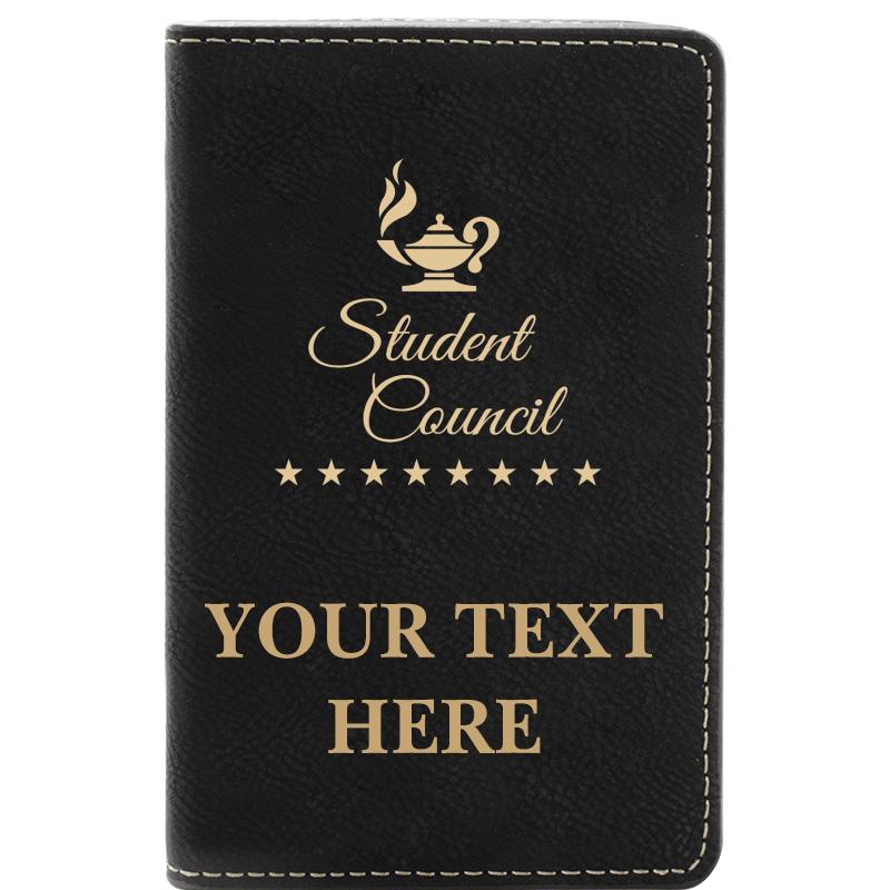 LEATHER WINE SET BLACK 2 PC