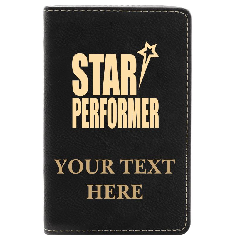 LEATHER WINE SET BLACK 2 PC