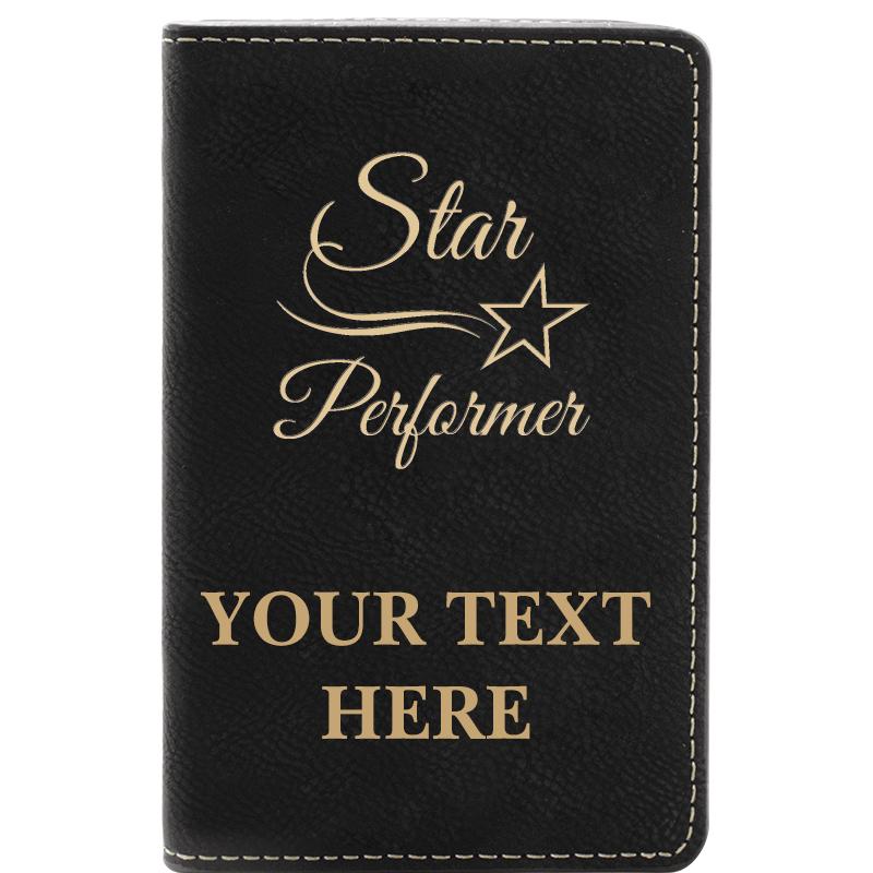 LEATHER WINE SET BLACK 2 PC