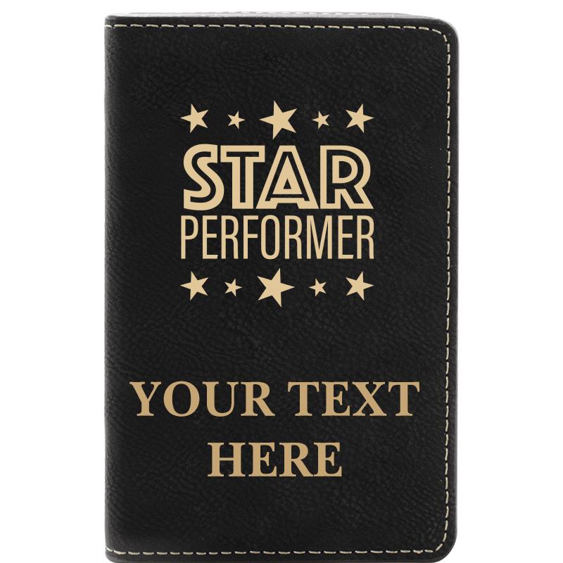 LEATHER WINE SET BLACK 2 PC