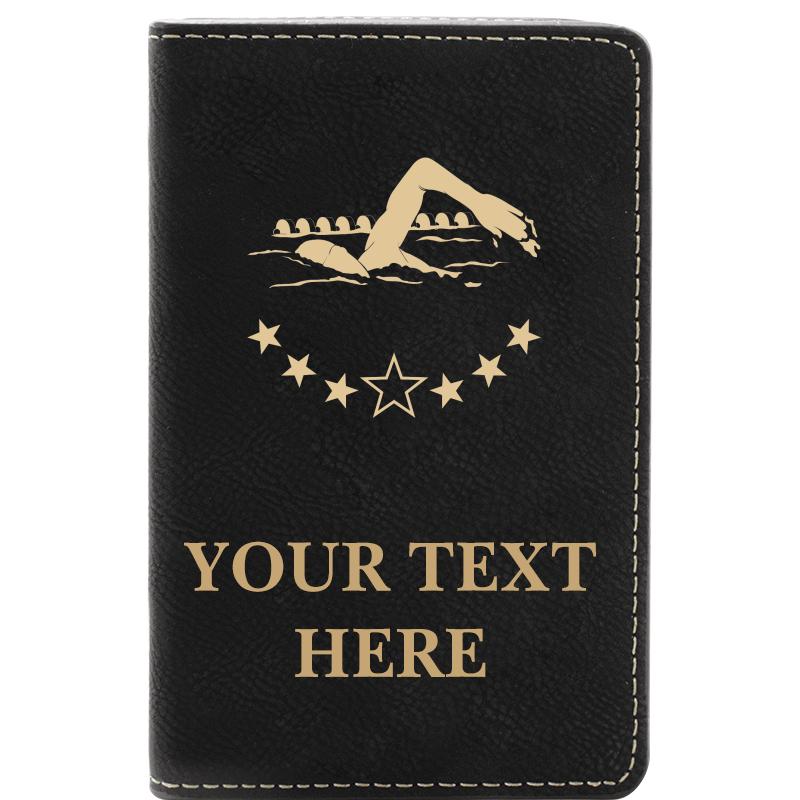 LEATHER WINE SET BLACK 2 PC