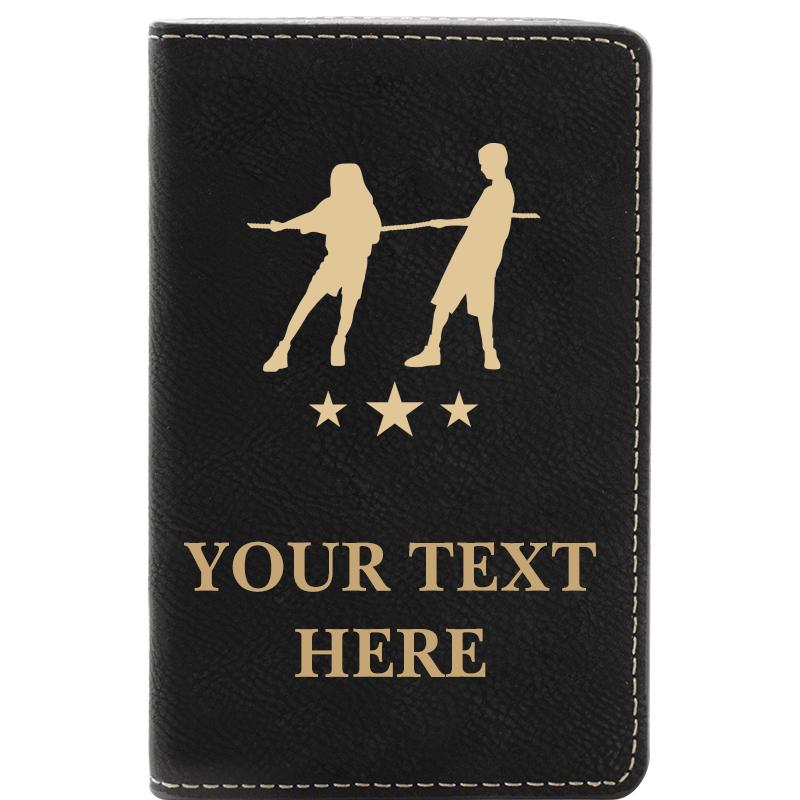 LEATHER WINE SET BLACK 2 PC