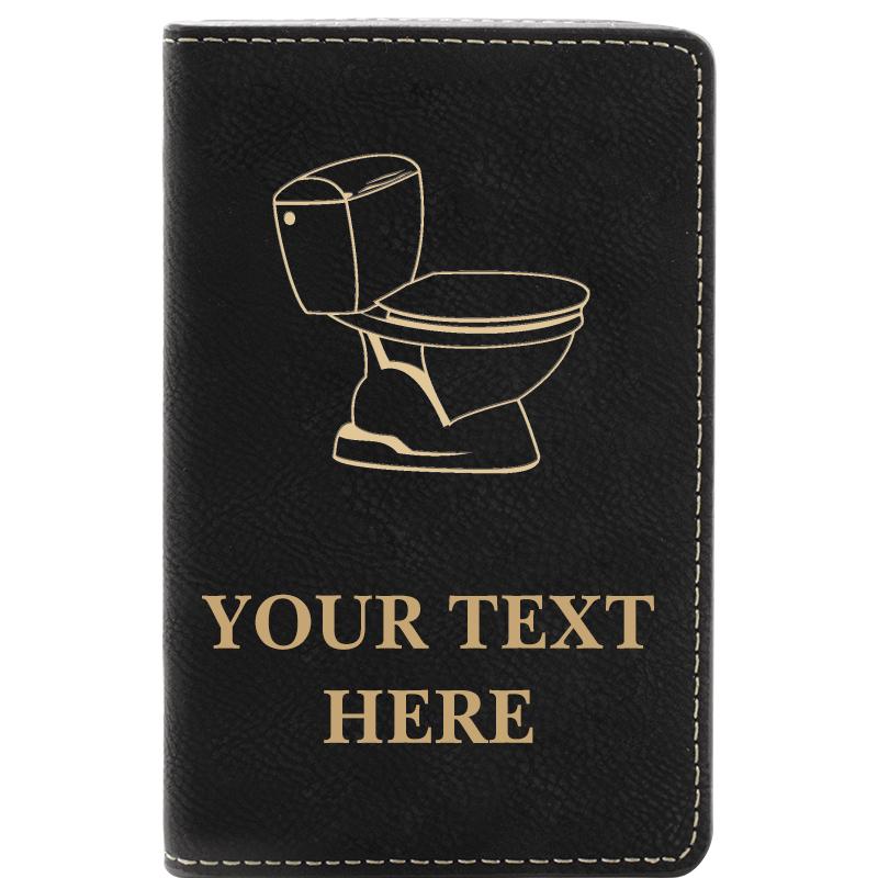 LEATHER WINE SET BLACK 2 PC