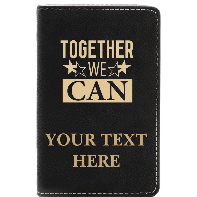 LEATHER WINE SET BLACK 2 PC