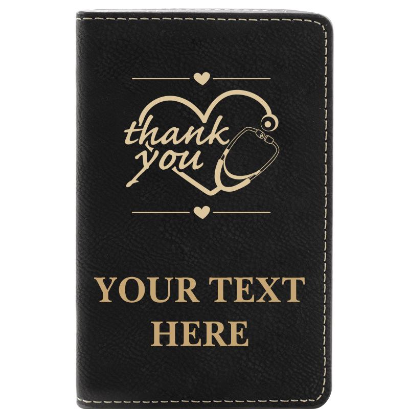 LEATHER WINE SET BLACK 2 PC