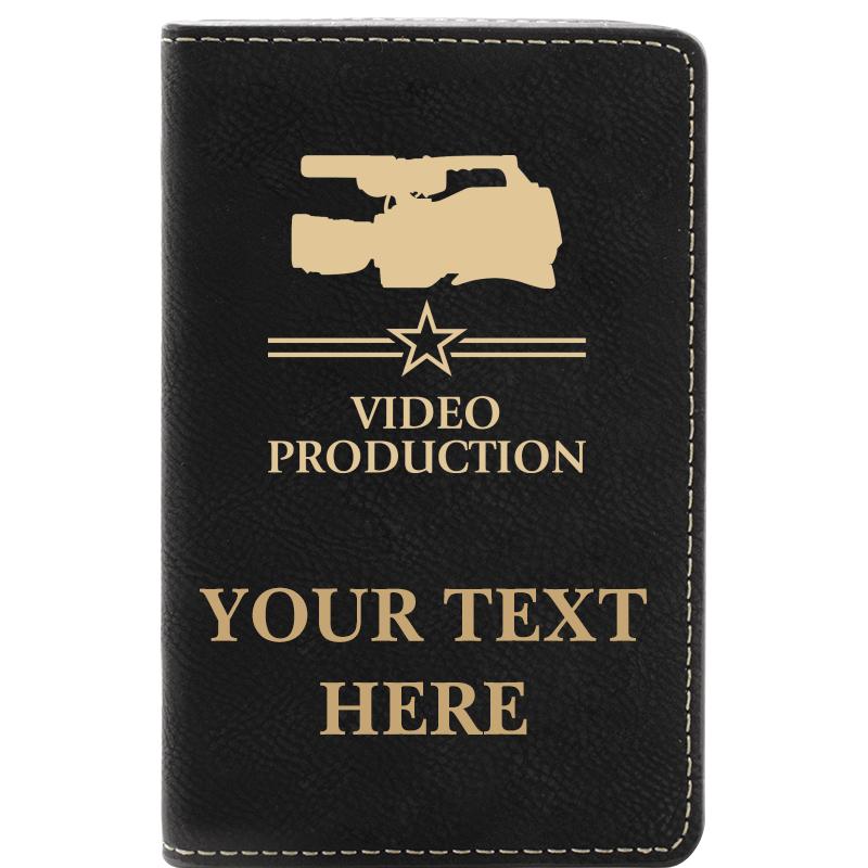 LEATHER WINE SET BLACK 2 PC