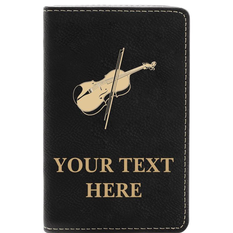 LEATHER WINE SET BLACK 2 PC