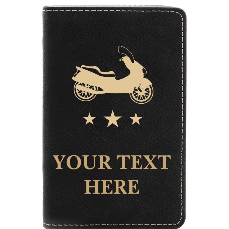 LEATHER WINE SET BLACK 2 PC