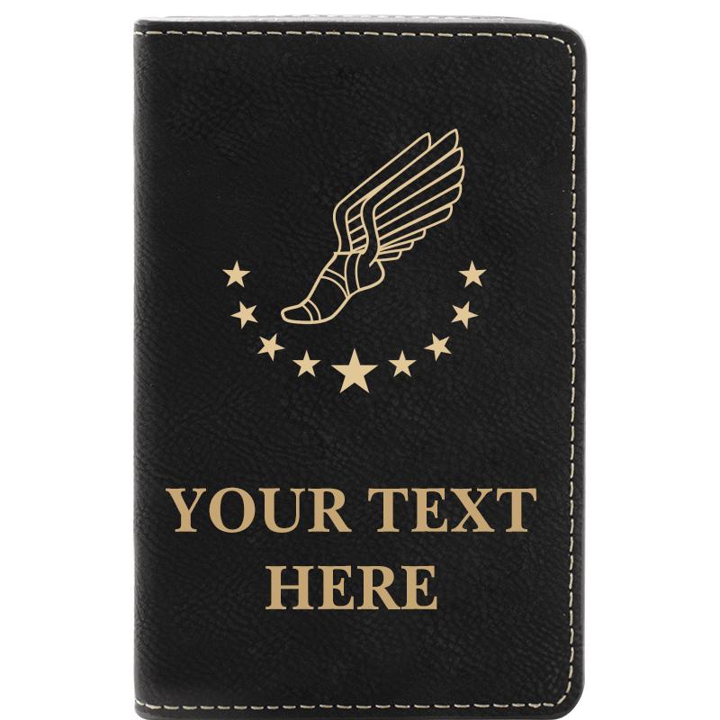 LEATHER WINE SET BLACK 2 PC