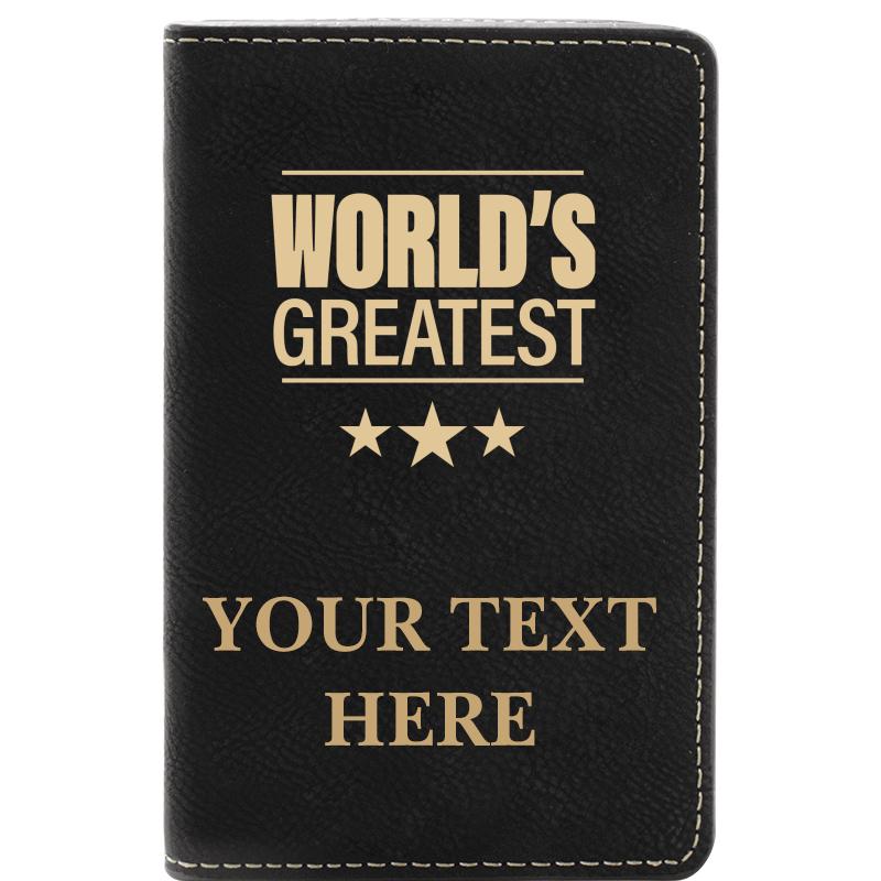 LEATHER WINE SET BLACK 2 PC