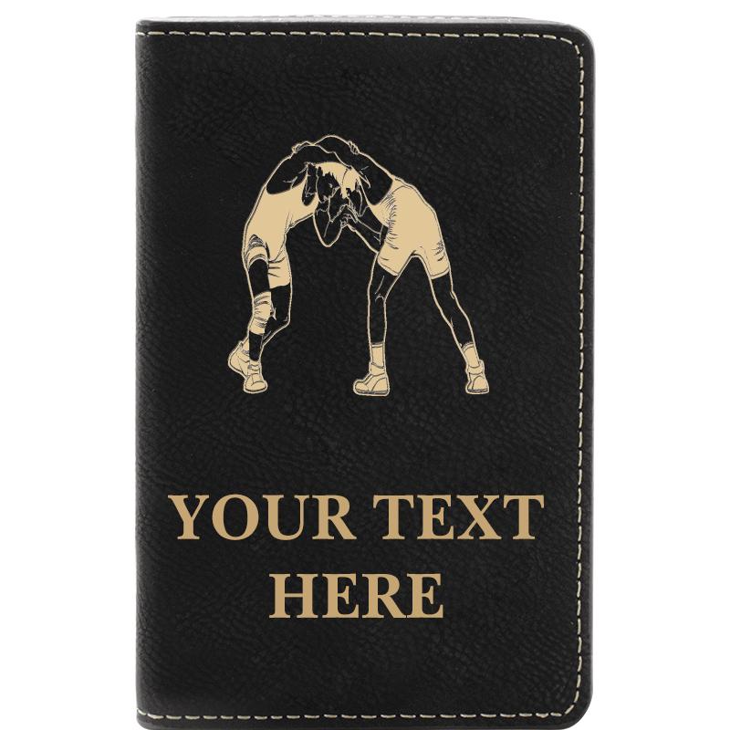 LEATHER WINE SET BLACK 2 PC