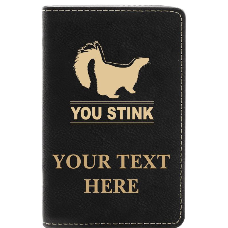 LEATHER WINE SET BLACK 2 PC