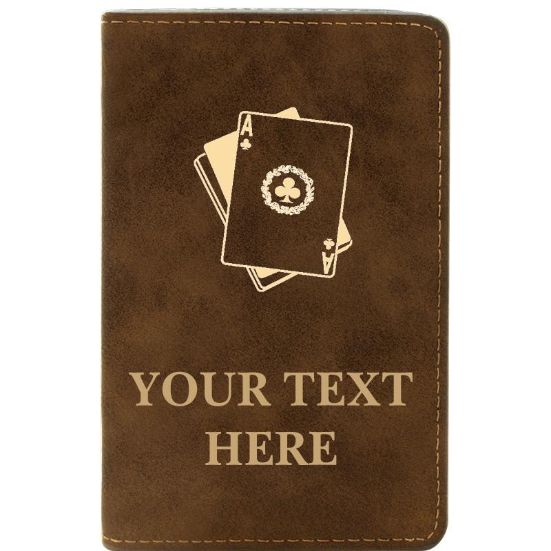 LEATHER WINE SET RUSTIC 2 PC