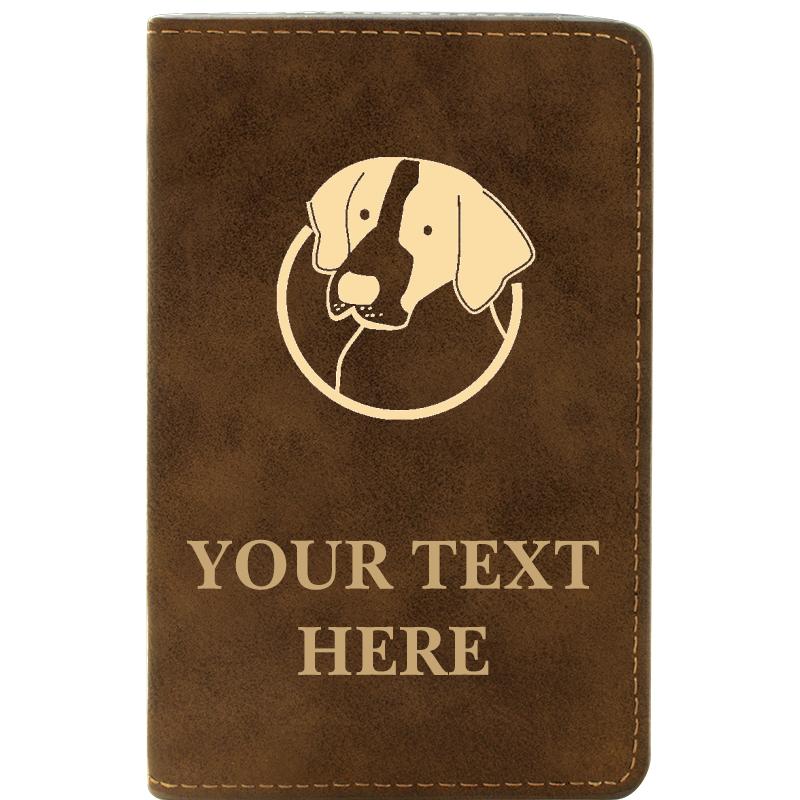 LEATHER WINE SET RUSTIC 2 PC