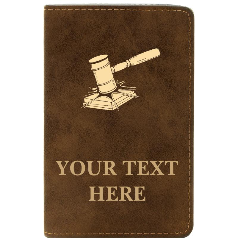 LEATHER WINE SET RUSTIC 2 PC