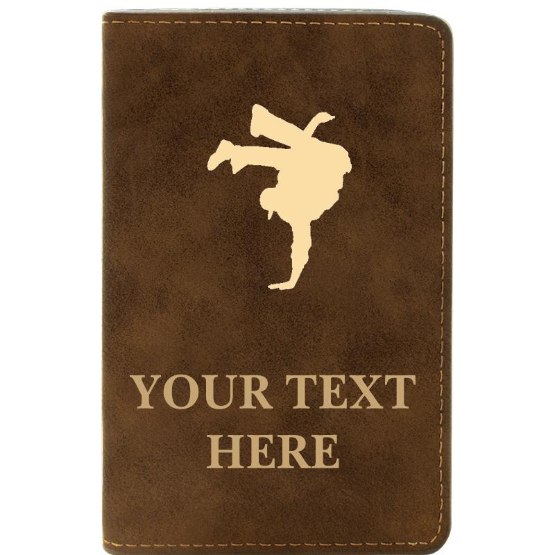 LEATHER WINE SET RUSTIC 2 PC