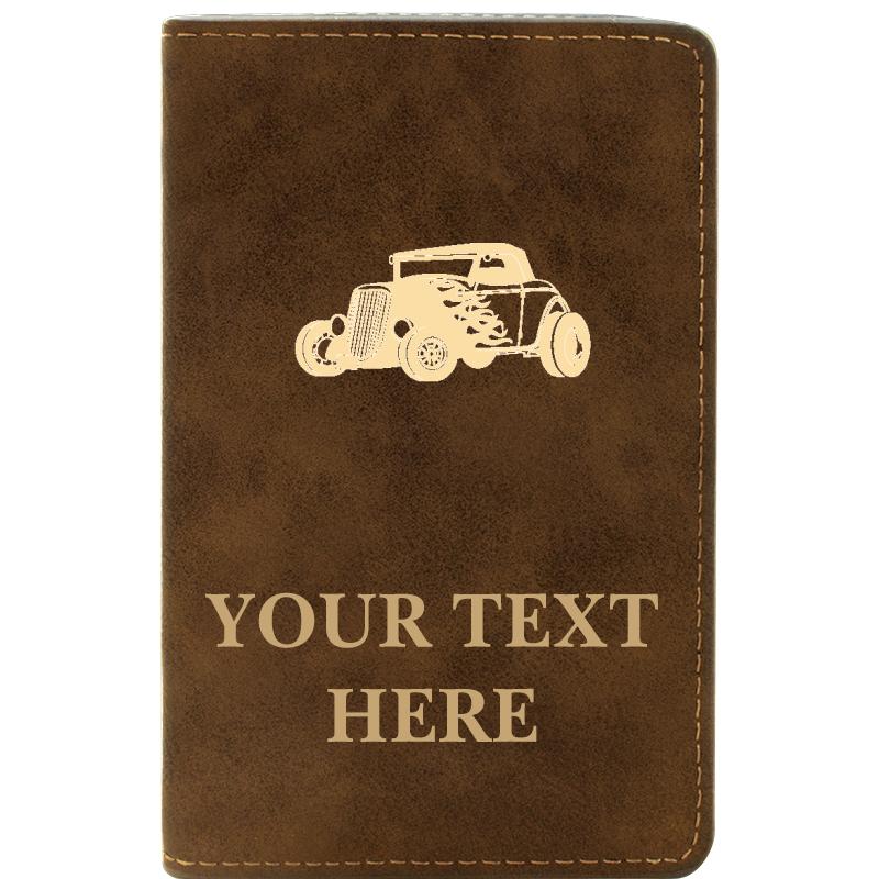 LEATHER WINE SET RUSTIC 2 PC