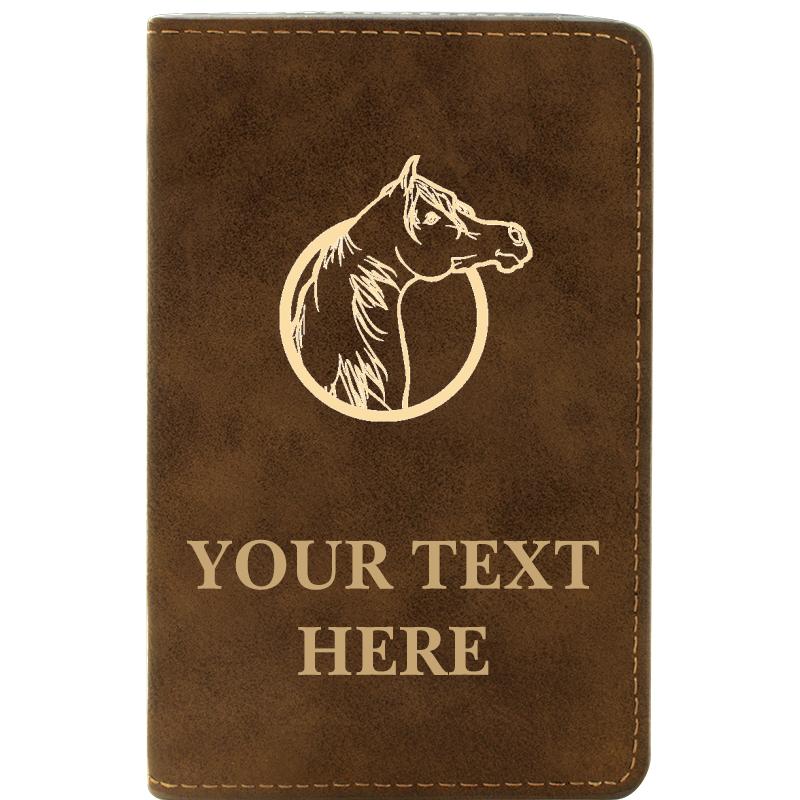 LEATHER WINE SET RUSTIC 2 PC