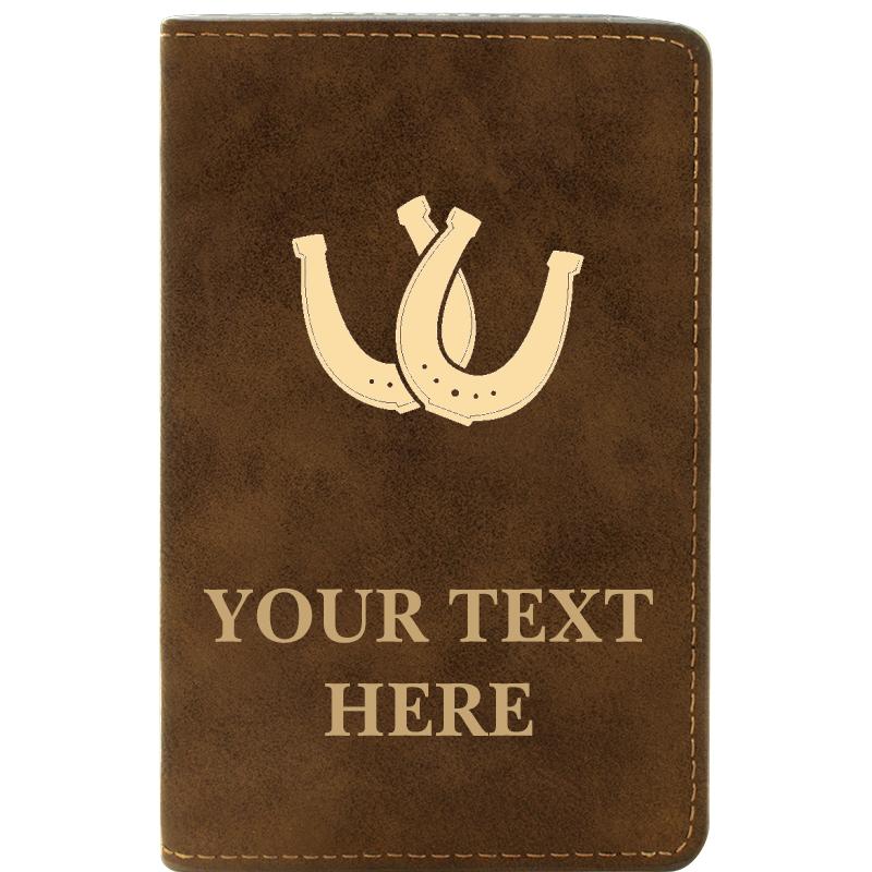 LEATHER WINE SET RUSTIC 2 PC