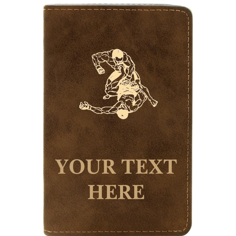 LEATHER WINE SET RUSTIC 2 PC