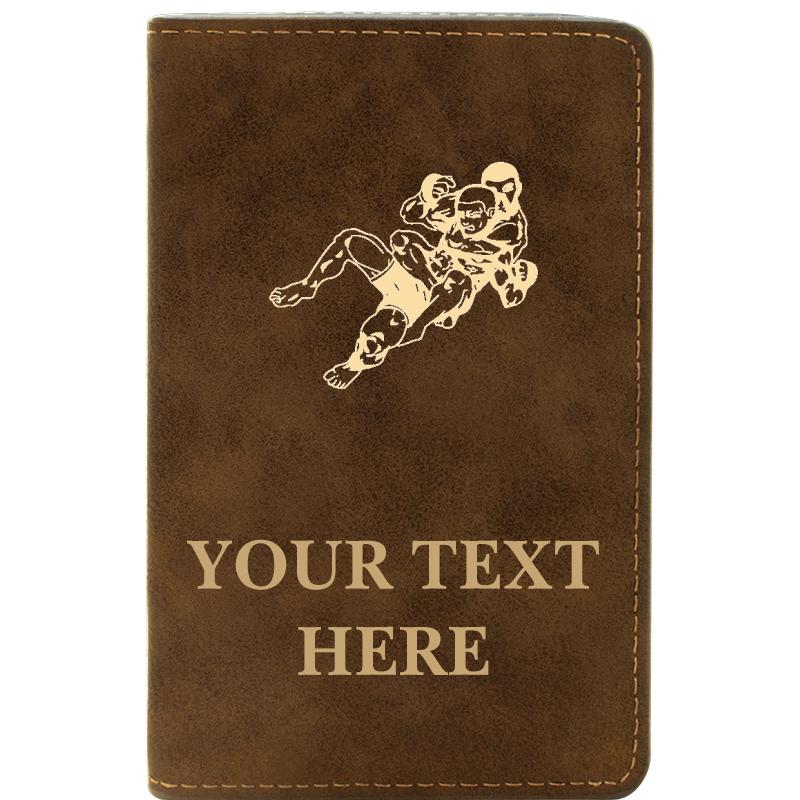 LEATHER WINE SET RUSTIC 2 PC