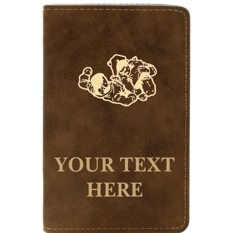 LEATHER WINE SET RUSTIC 2 PC