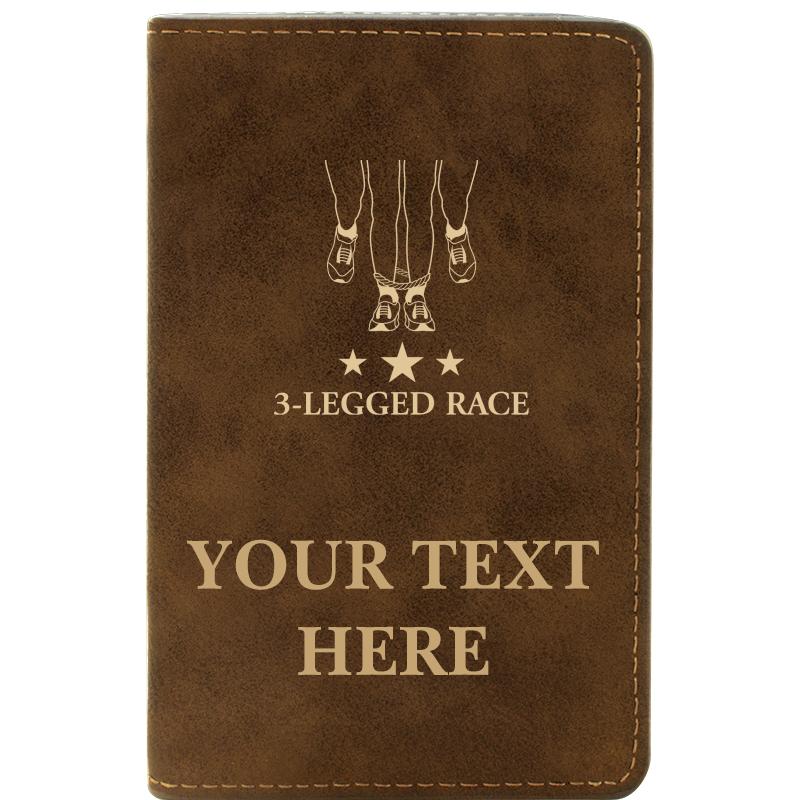 LEATHER WINE SET RUSTIC 2 PC