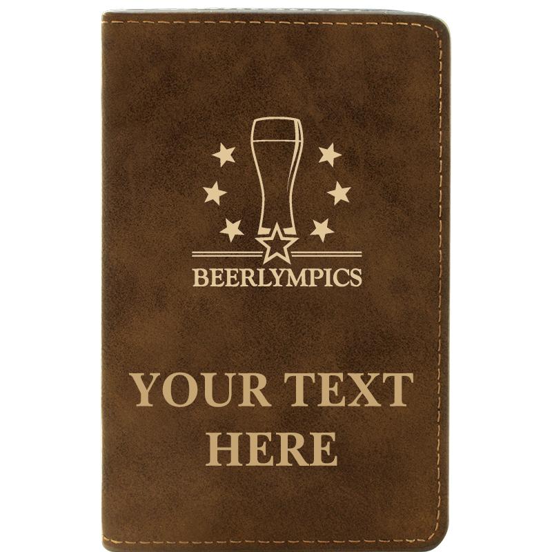 LEATHER WINE SET RUSTIC 2 PC