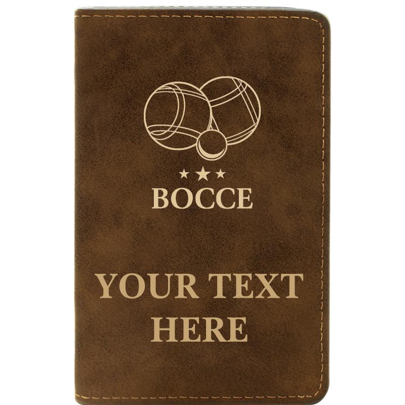 LEATHER WINE SET RUSTIC 2 PC