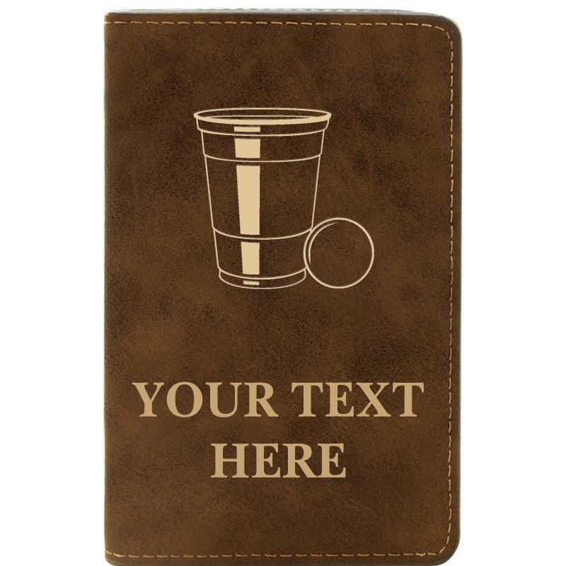 LEATHER WINE SET RUSTIC 2 PC