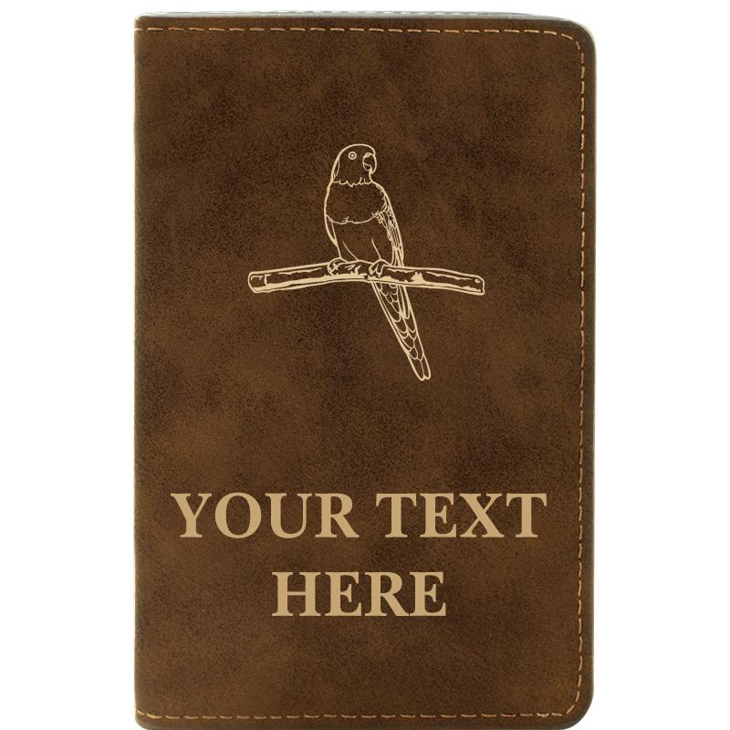 LEATHER WINE SET RUSTIC 2 PC