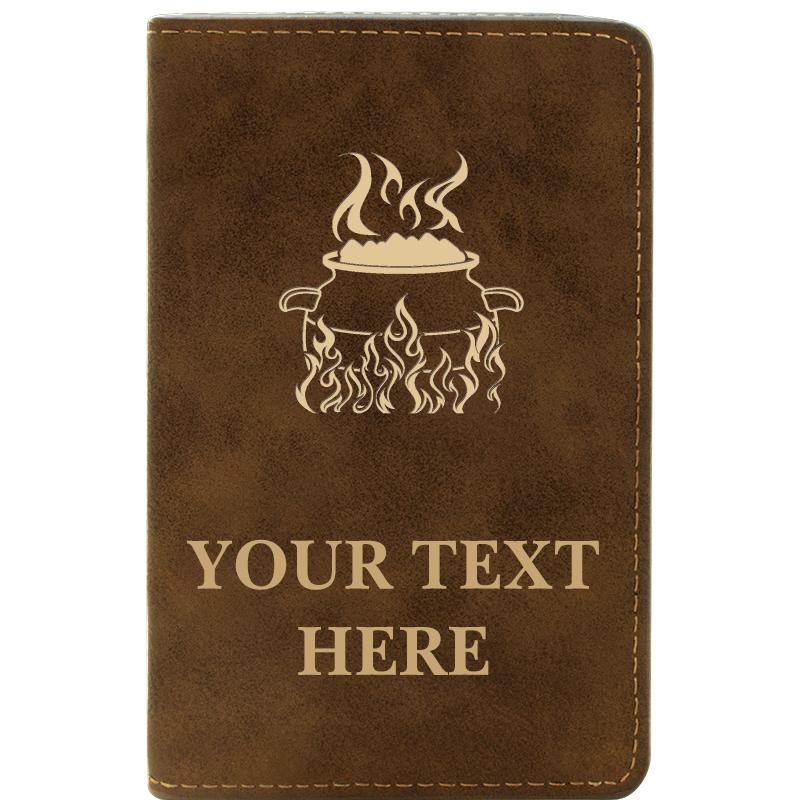 LEATHER WINE SET RUSTIC 2 PC