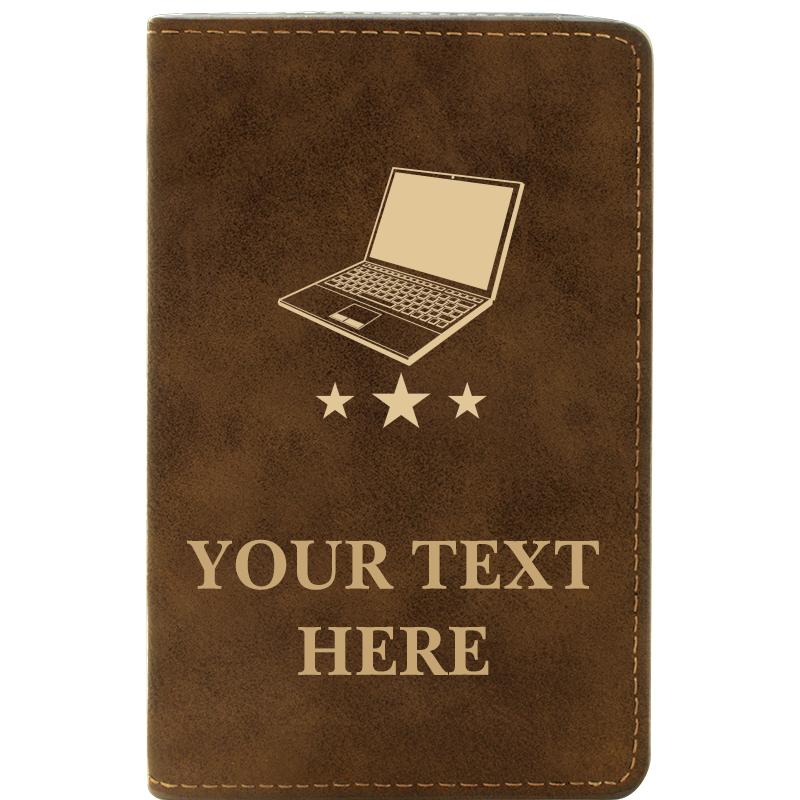 LEATHER WINE SET RUSTIC 2 PC