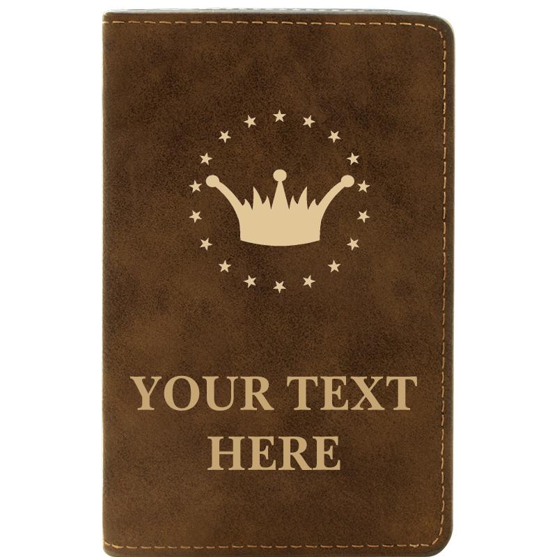 LEATHER WINE SET RUSTIC 2 PC