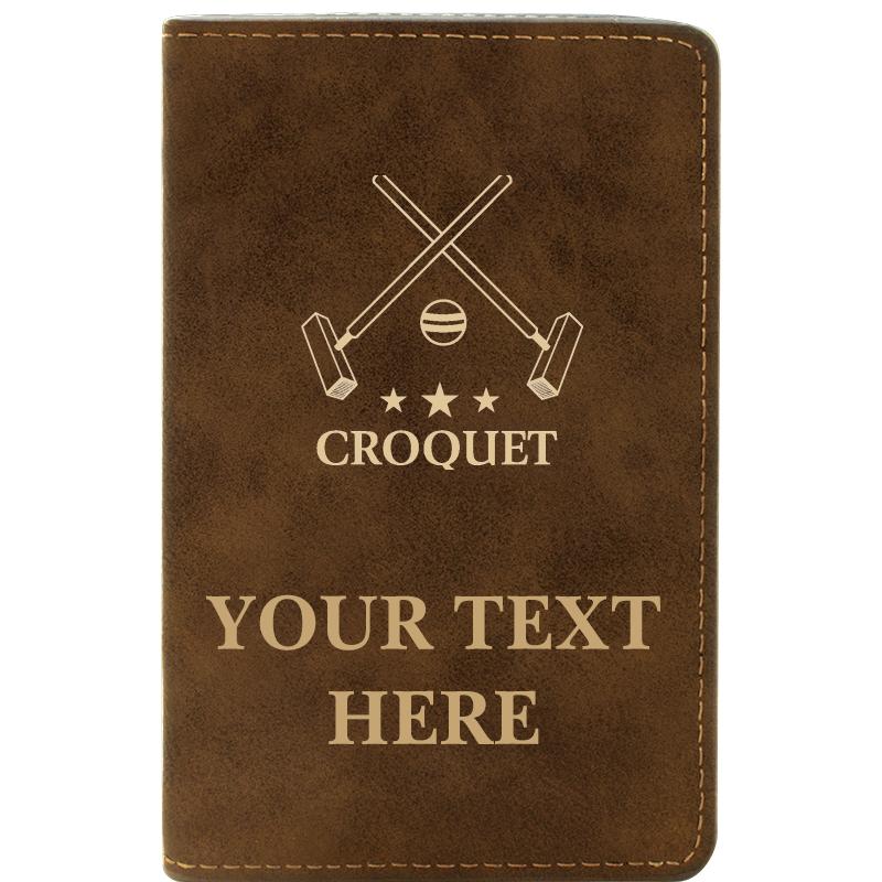 LEATHER WINE SET RUSTIC 2 PC