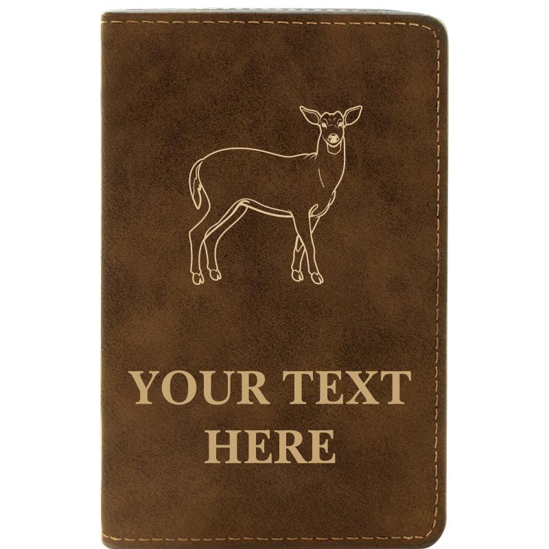 LEATHER WINE SET RUSTIC 2 PC