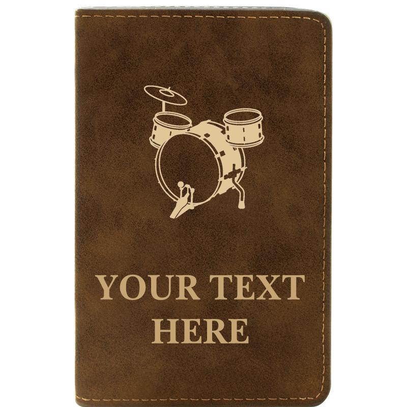 LEATHER WINE SET RUSTIC 2 PC