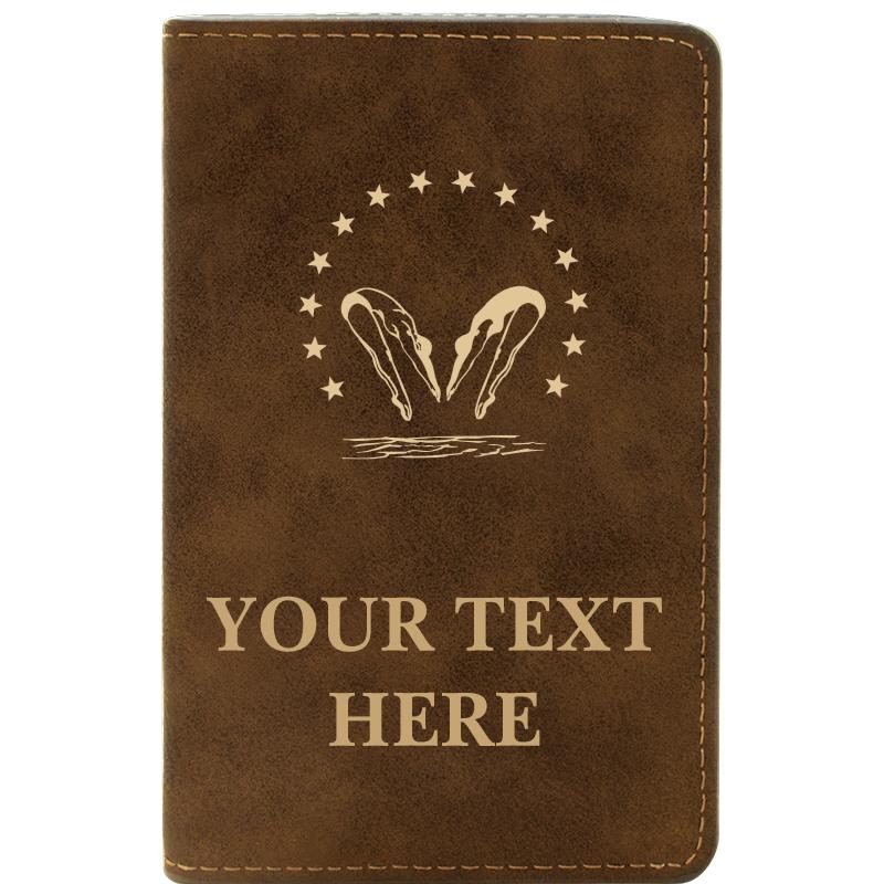 LEATHER WINE SET RUSTIC 2 PC