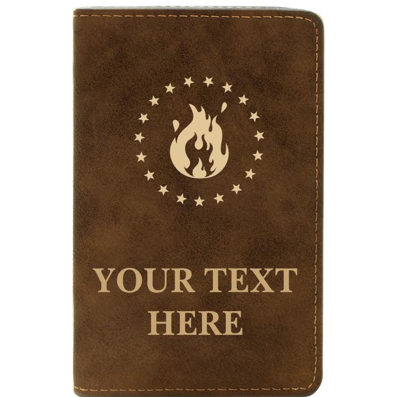 LEATHER WINE SET RUSTIC 2 PC