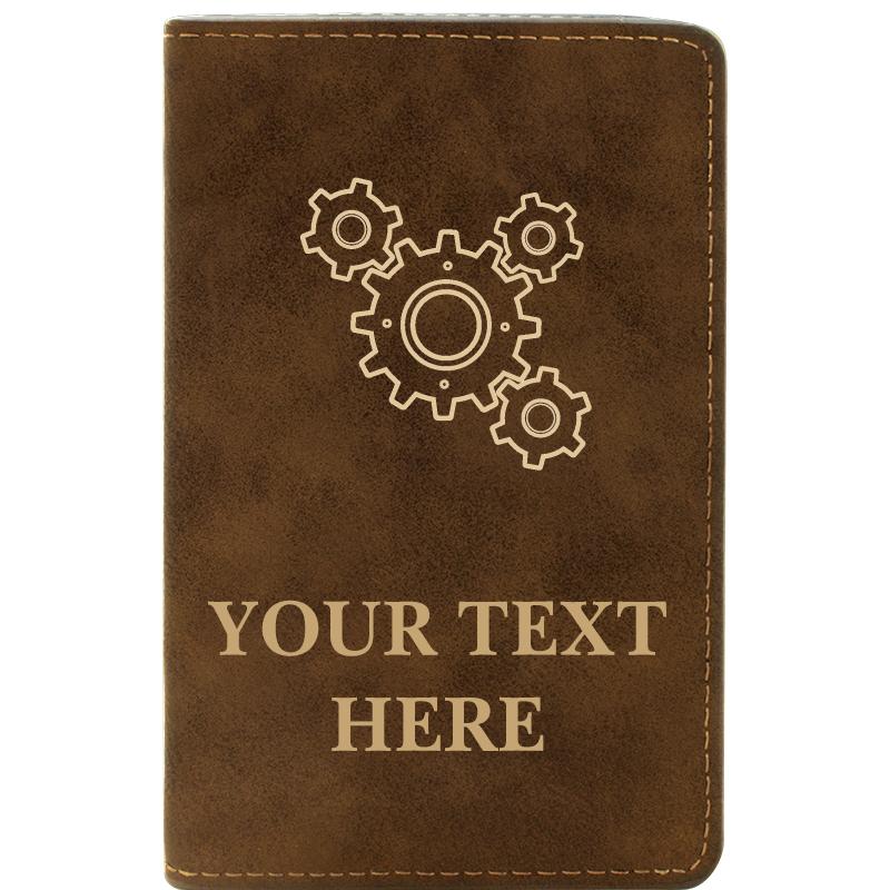 LEATHER WINE SET RUSTIC 2 PC