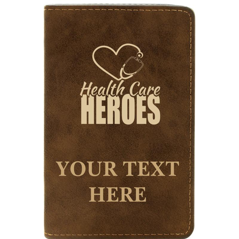 LEATHER WINE SET RUSTIC 2 PC