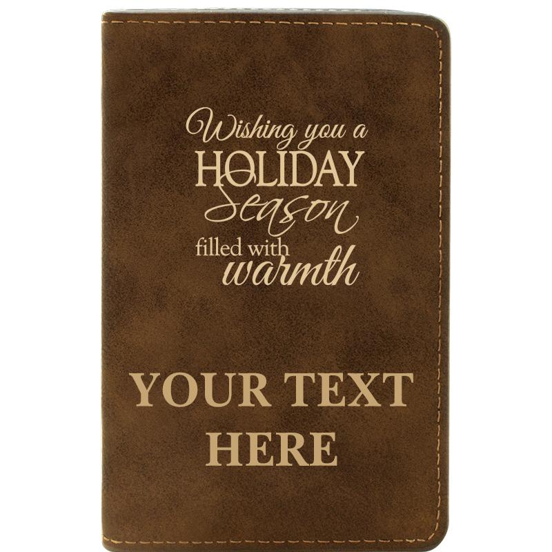 LEATHER WINE SET RUSTIC 2 PC