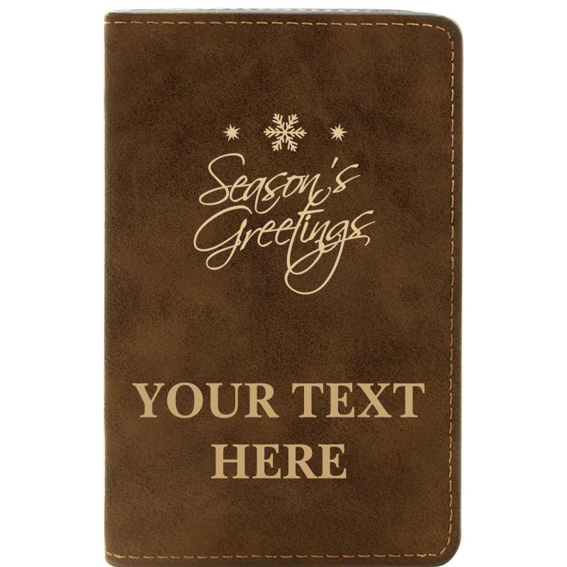 LEATHER WINE SET RUSTIC 2 PC