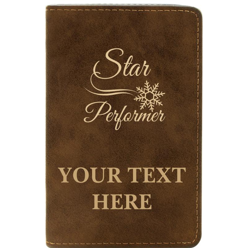 LEATHER WINE SET RUSTIC 2 PC