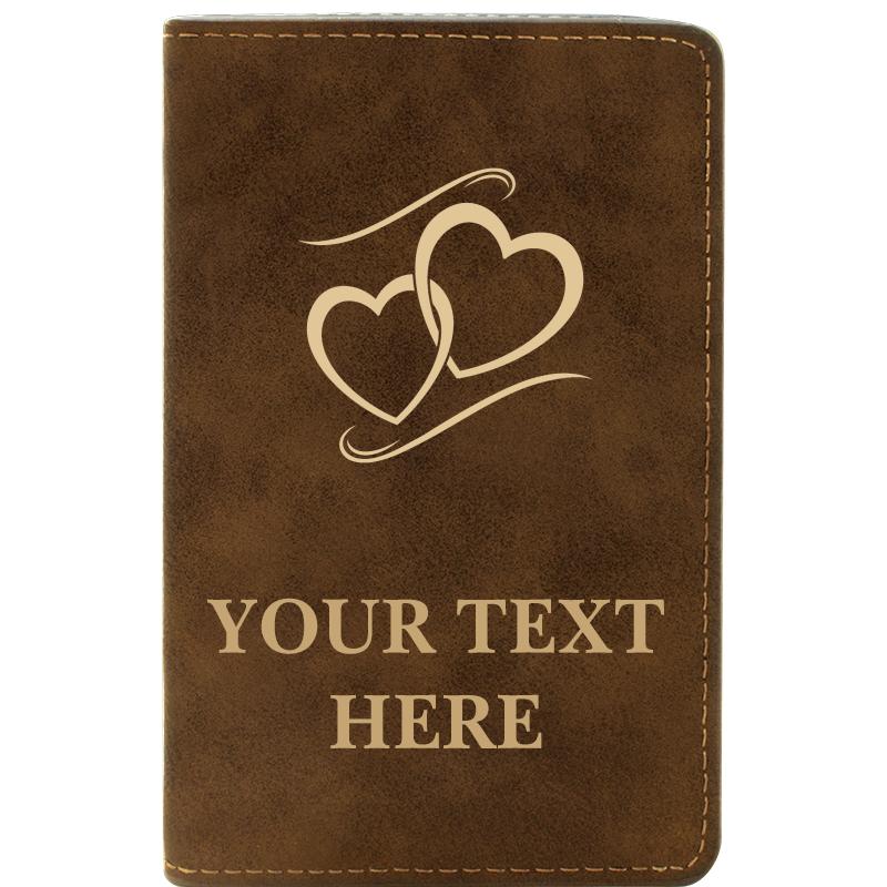 LEATHER WINE SET RUSTIC 2 PC