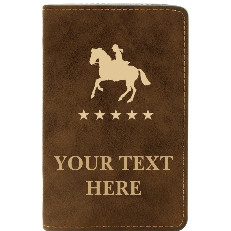 LEATHER WINE SET RUSTIC 2 PC